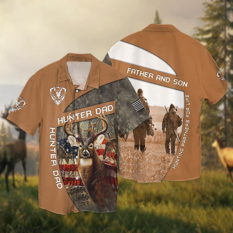 Legend Hunter Hunter Dad Father And Son Hawaiian Shirt
