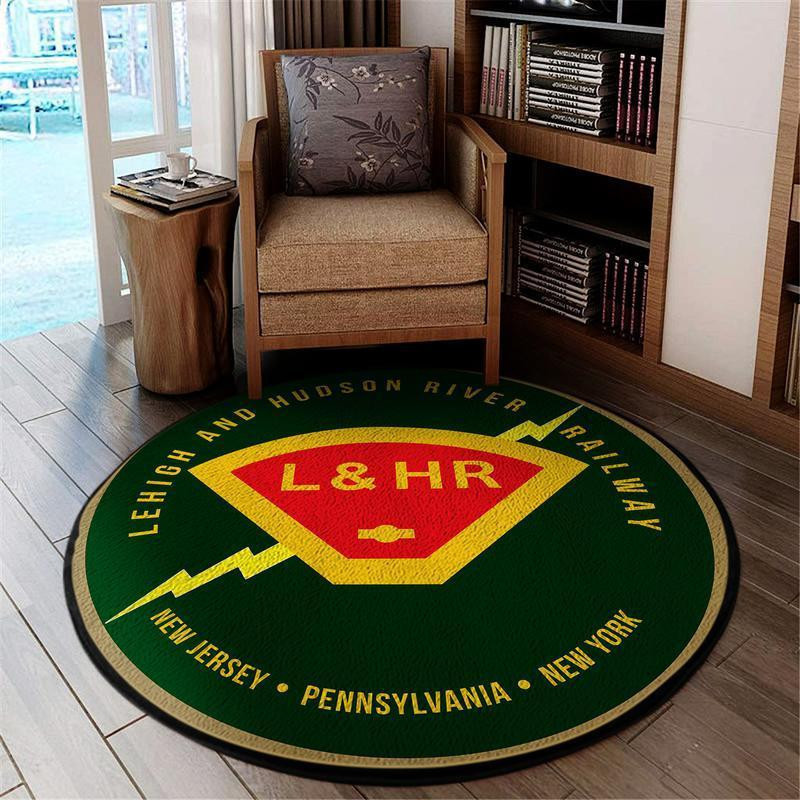 Lehigh Living Room Round Rug Carpet Bedroom Livingroom Home Decor