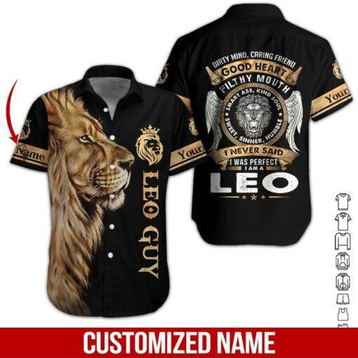 Leo Girl Personalized Hawaiian Shirt
