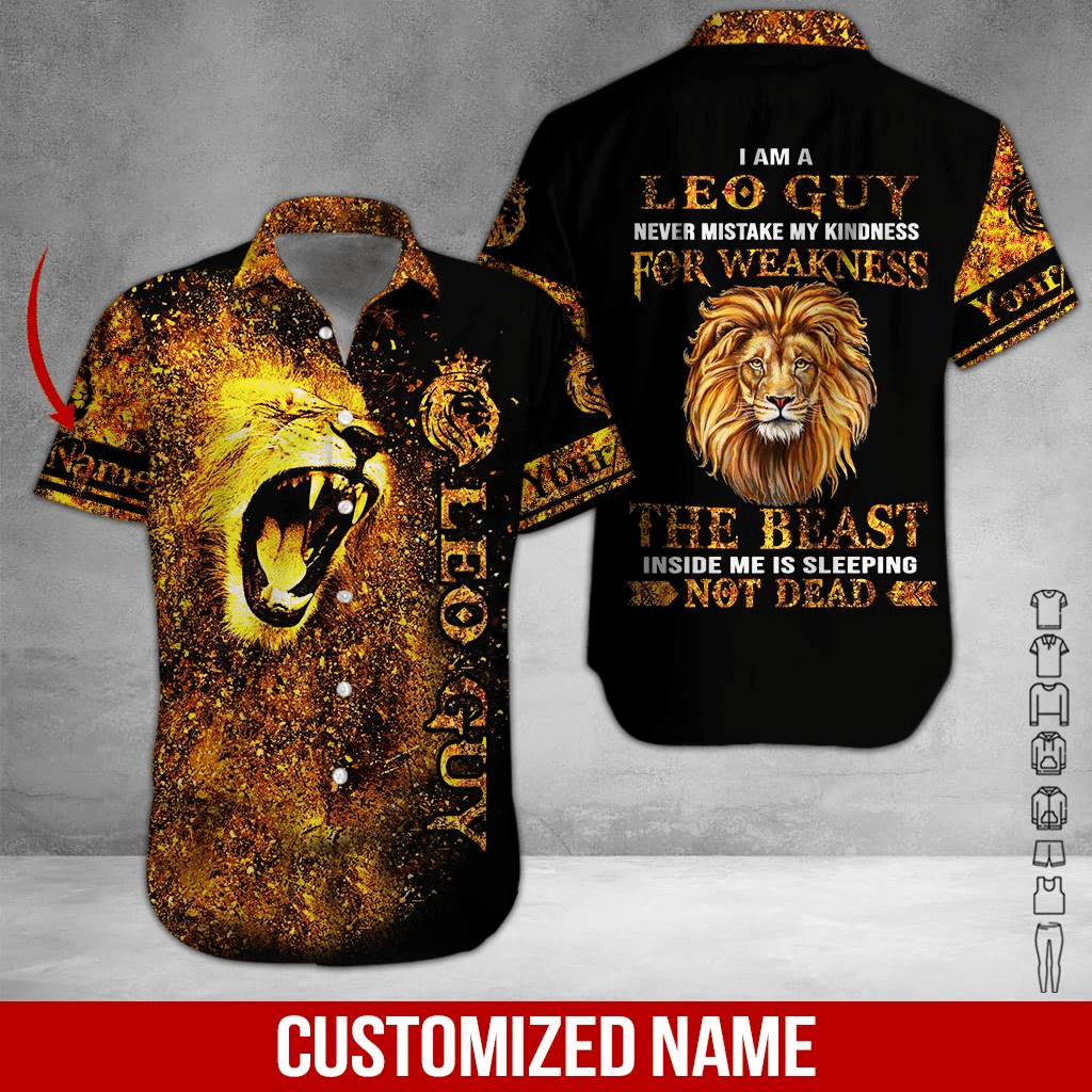 Leo Guy Personalized Hawaiian Shirt