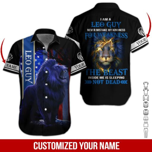 Leo Guy Personalized Hawaiian Shirt