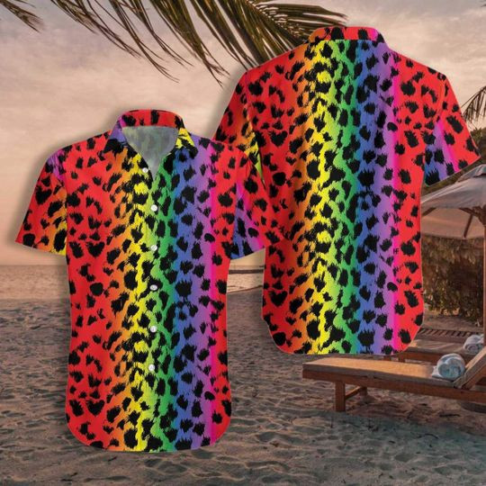 Leopard Skin LGBT Hawaiian Shirt