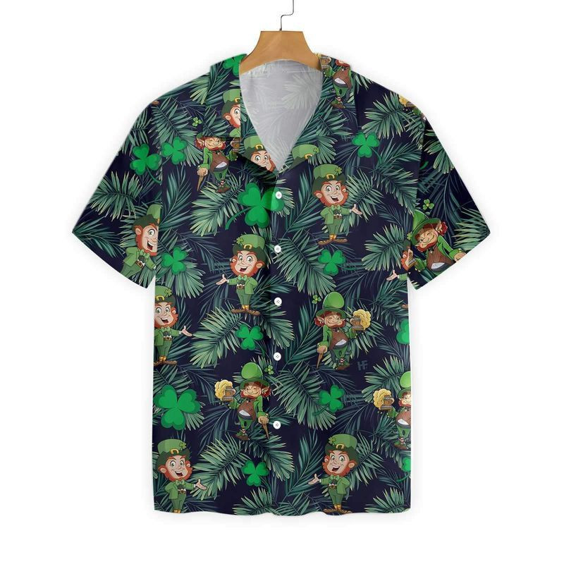 Leprechaun With Irish Saint Patrick Day Hawaiian Shirt