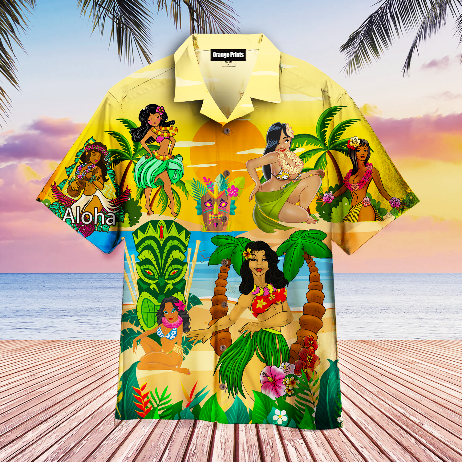 Let's Enjoy With Hawaiian Girls Hawaiian Shirt