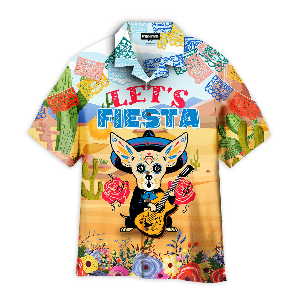 Lets Fiesta With Chihuahua Dog Hawaiian Shirt