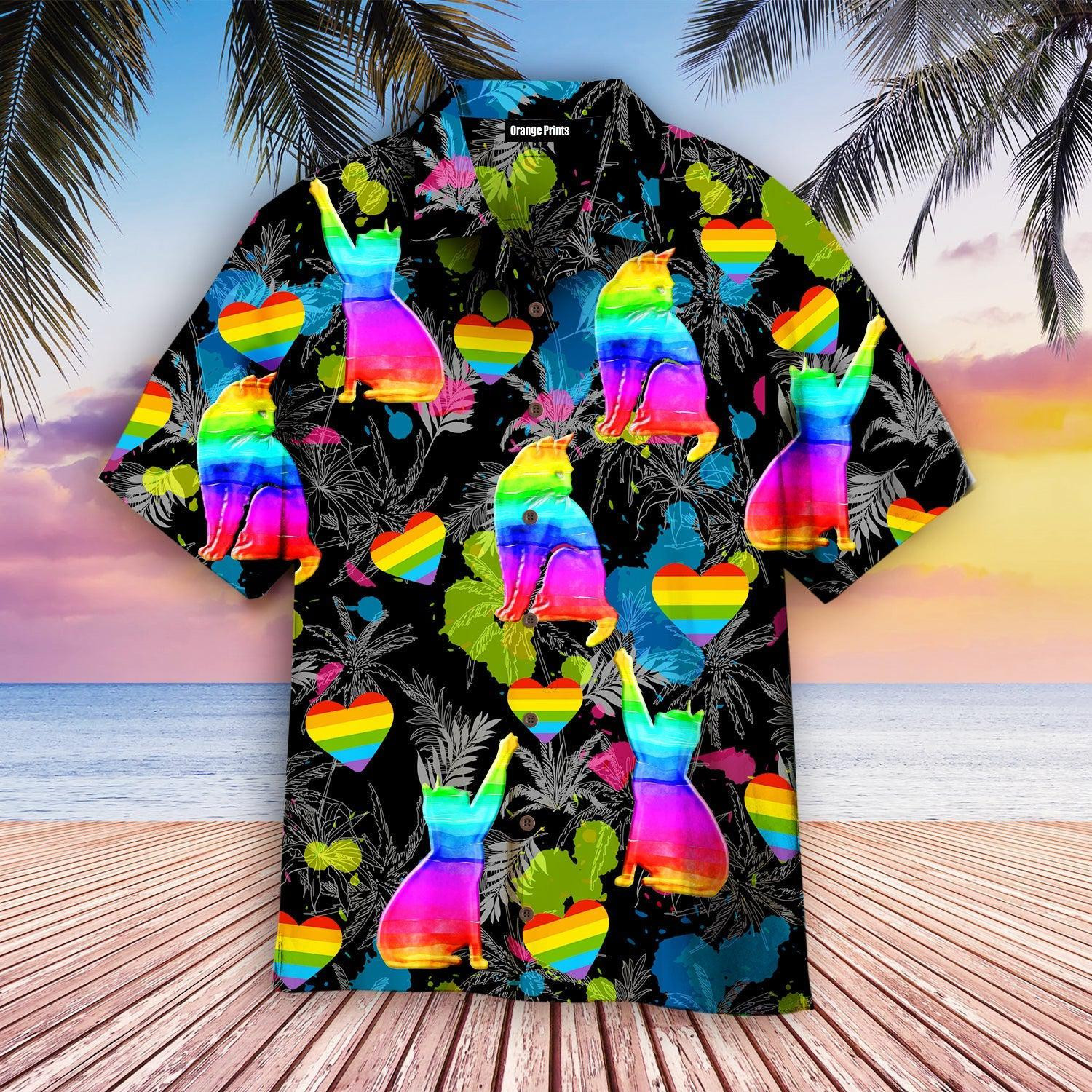 LGBT Cat Pride Month Hawaiian Shirt