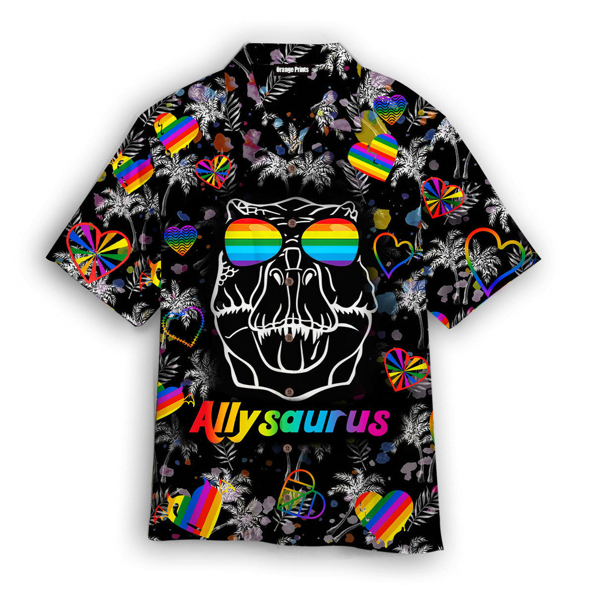 LGBT Dinosaur Allysaurus Hawaiian Shirt