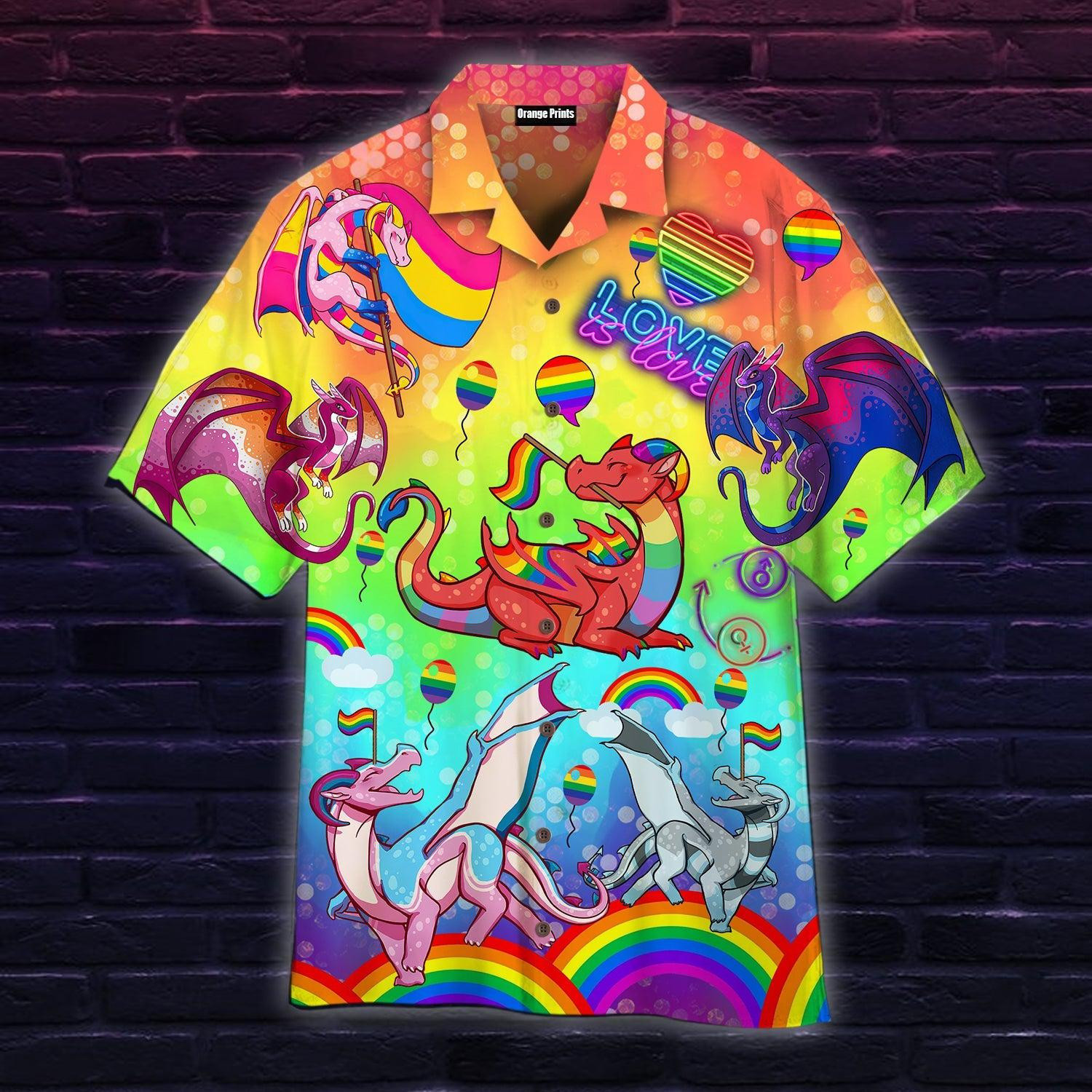 LGBT Dragon Pride Month Hawaiian Shirt