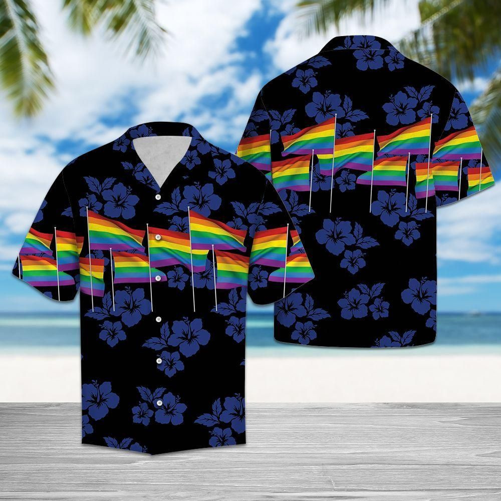 LGBT Flag Blue Amazing Design Hawaiian Shirt