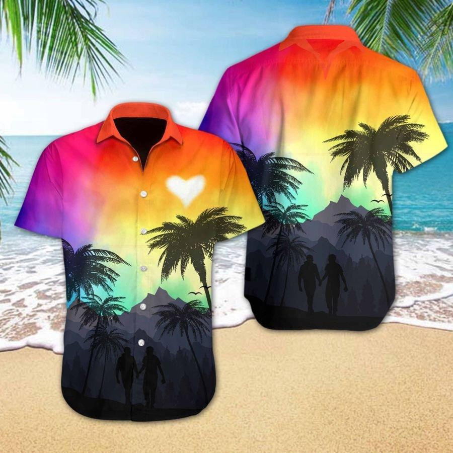 LGBT Heart Hawaiian Shirt
