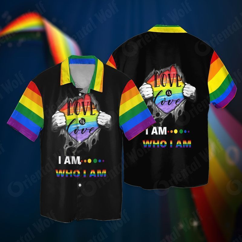 Lgbt Love Is Love I Am Who I Am Hawaiian Shirt