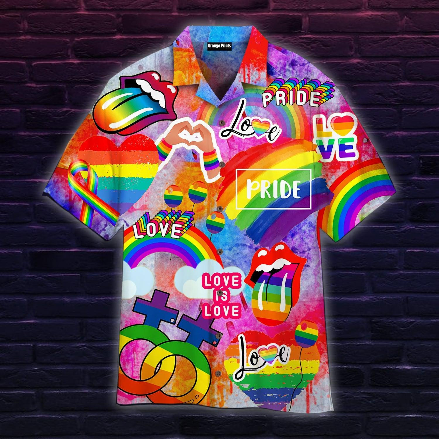 LGBT Love Is Love Pride Month Hawaiian Shirt