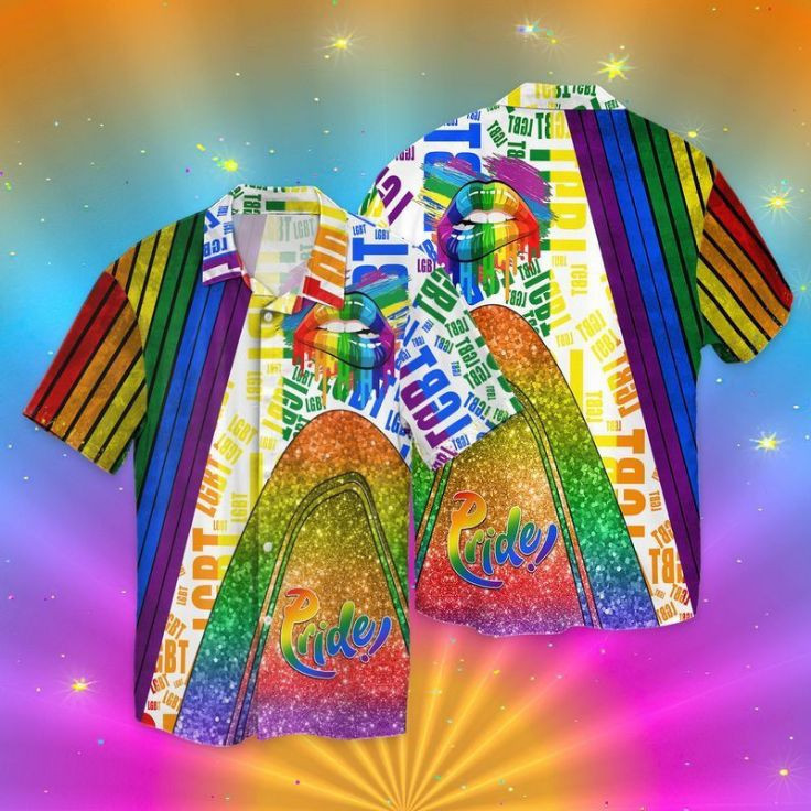 Lgbt Pride Lips Hawaiian Shirt