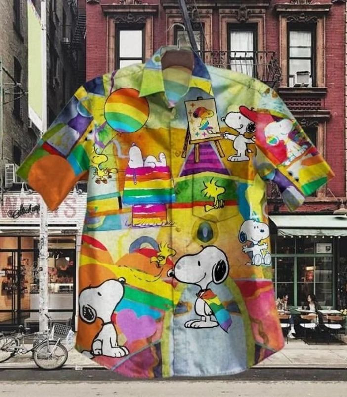 Lgbt Snoopy And Woodstock Cartoon Peanuts Hawaiian Shirt