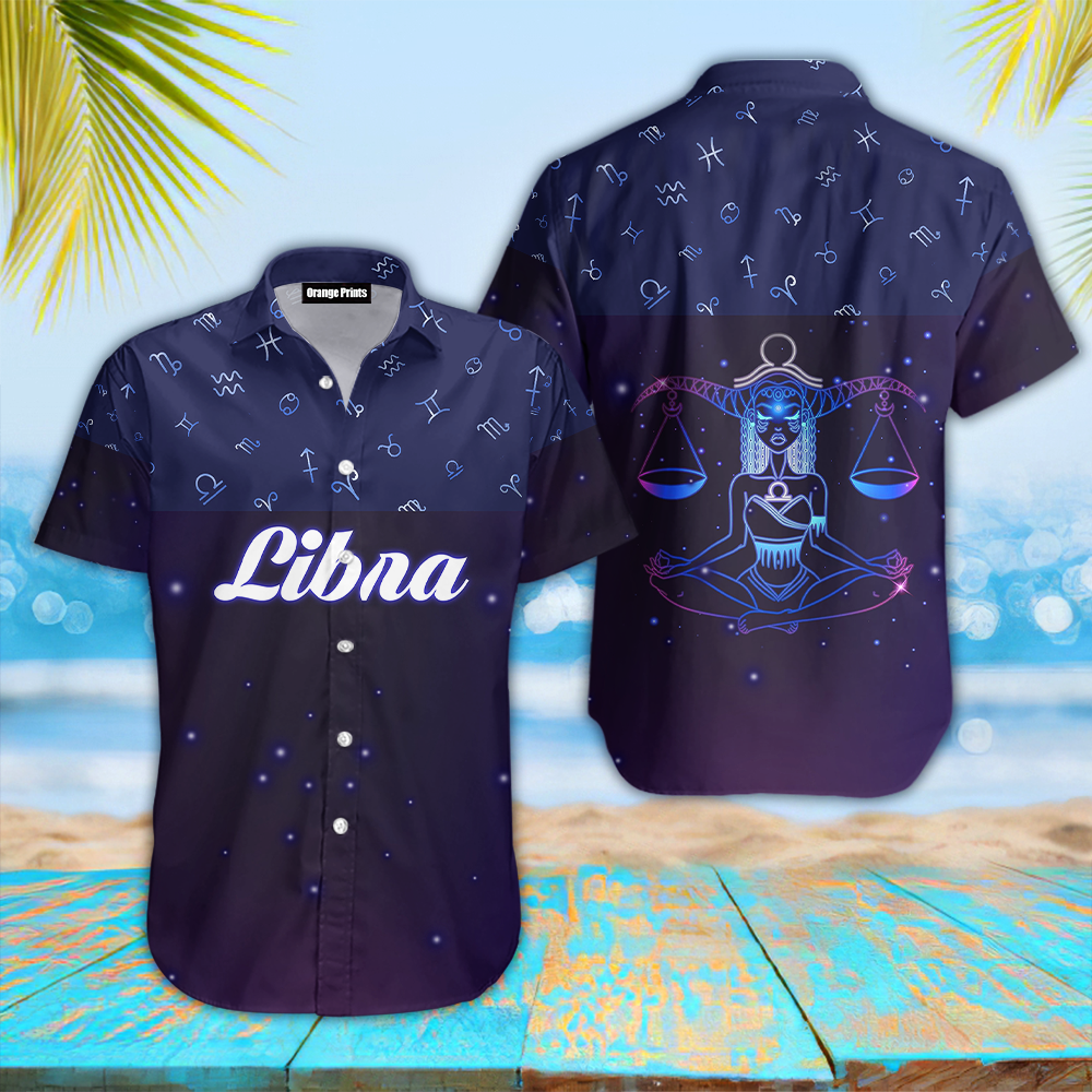 Libra Zodiac Hawaiian Shirt