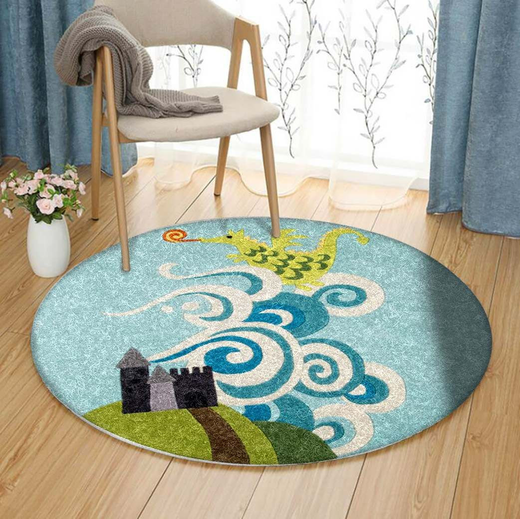 Lil Mo Whimsy Round Rug Carpet Bedroom Livingroom Home Decor