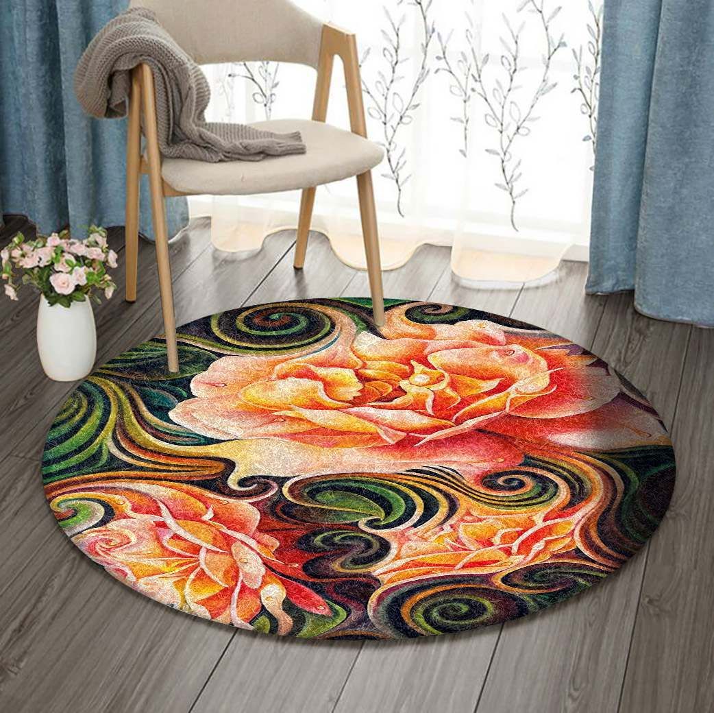 Lily Round Rug Carpet Bedroom Livingroom Home Decor