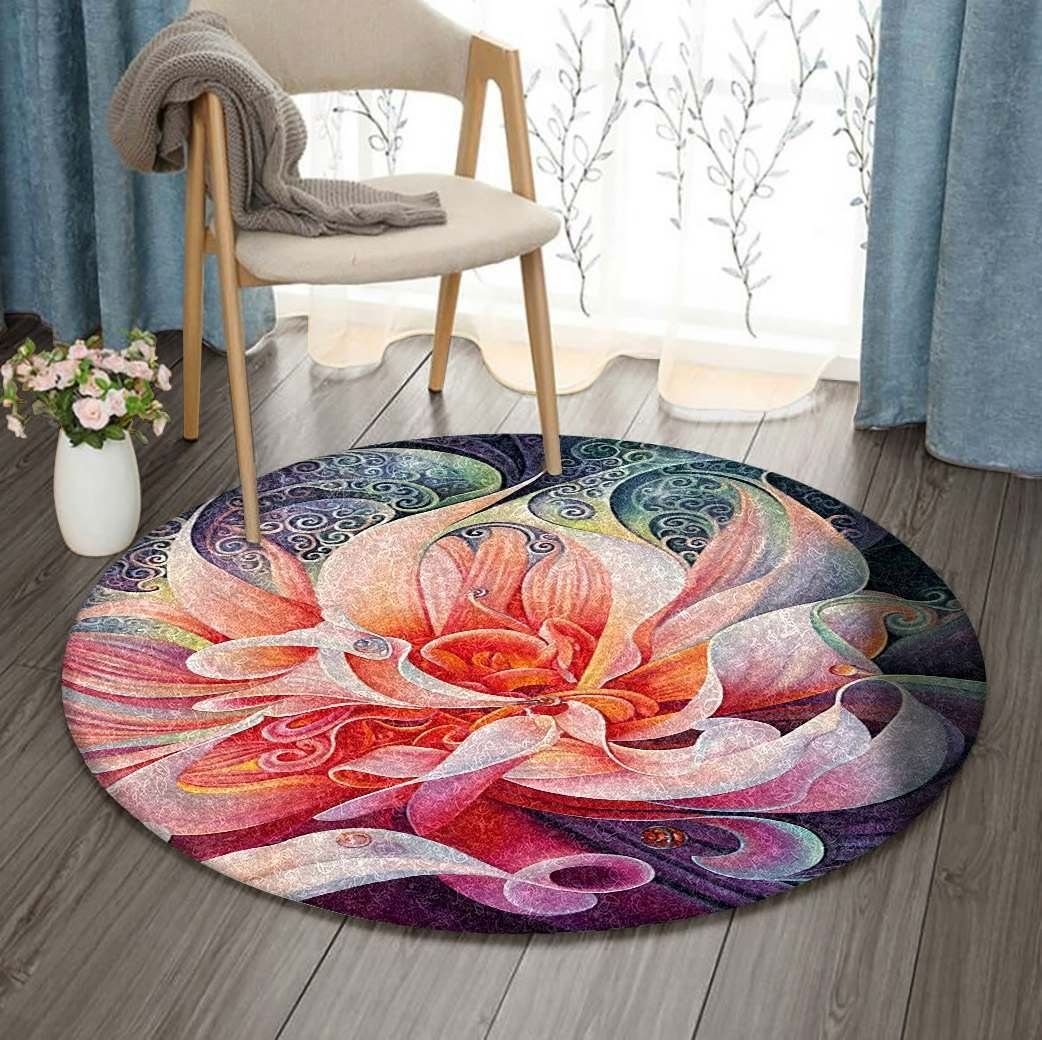 Lily Round Rug Carpet Bedroom Livingroom Home Decor