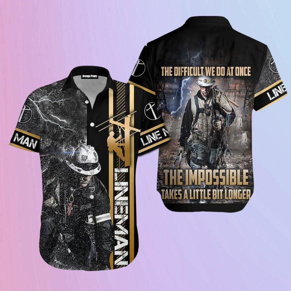 Lineman Hawaiian Shirt