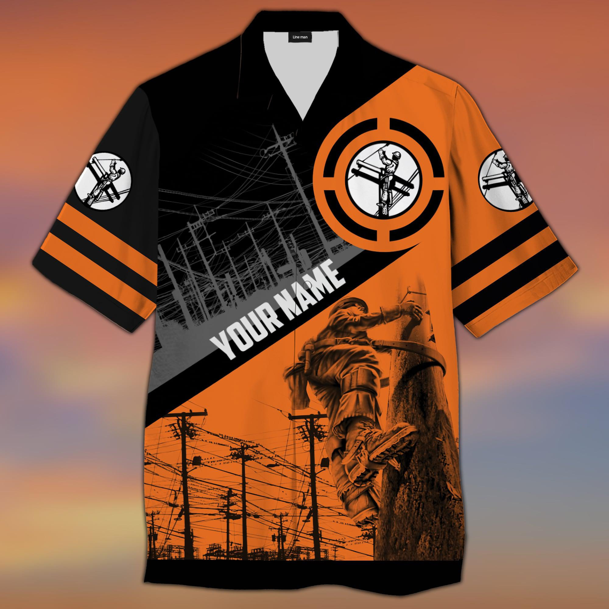 Lineman Personalized Hawaiian Shirt