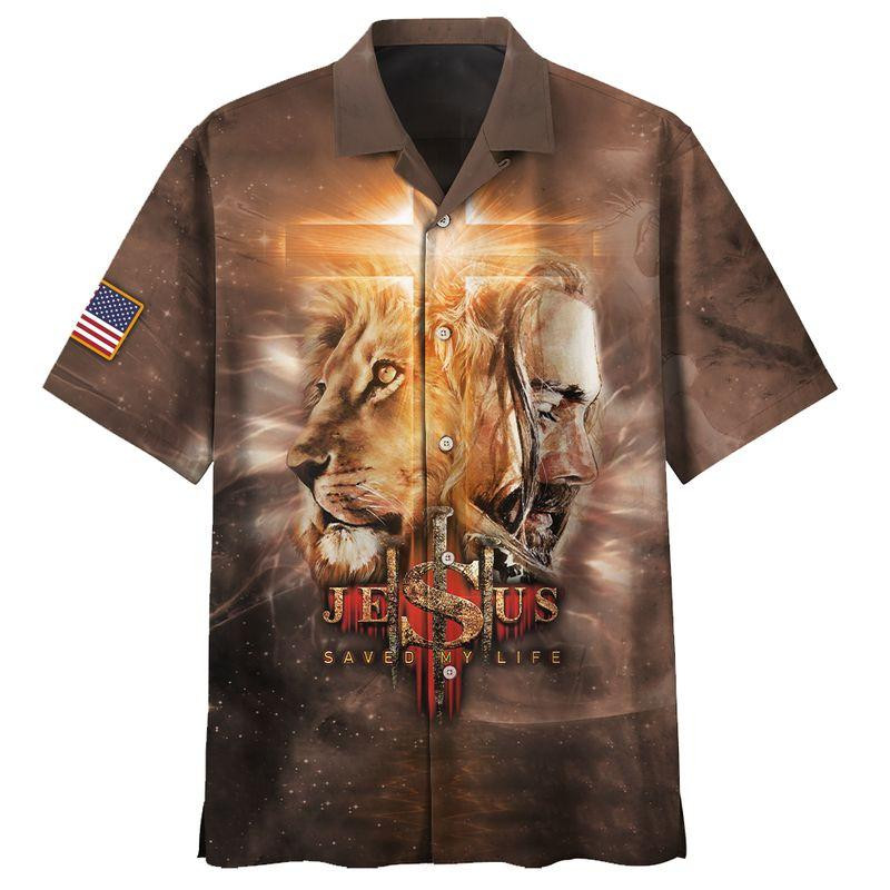 Lion And Jesus Hawaiian Shirt