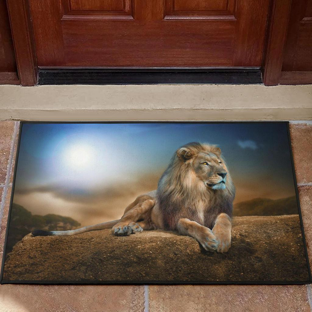 Lion animal Rubber Doormats