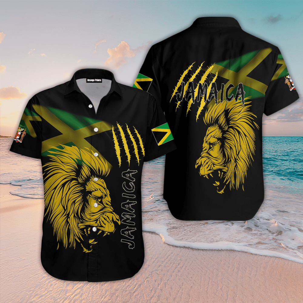 Lion Jamaica Hawaiian Shirt