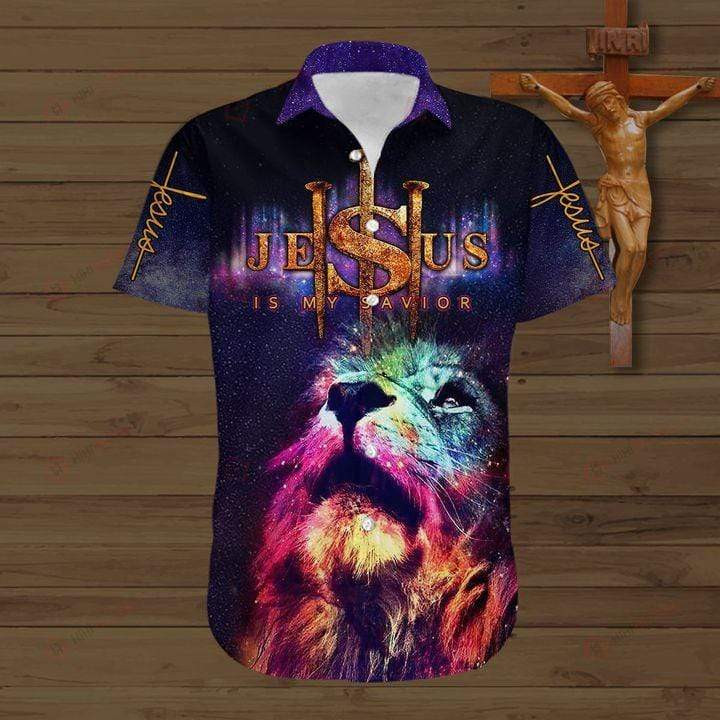 Lion Jesus Hawaiian Shirt