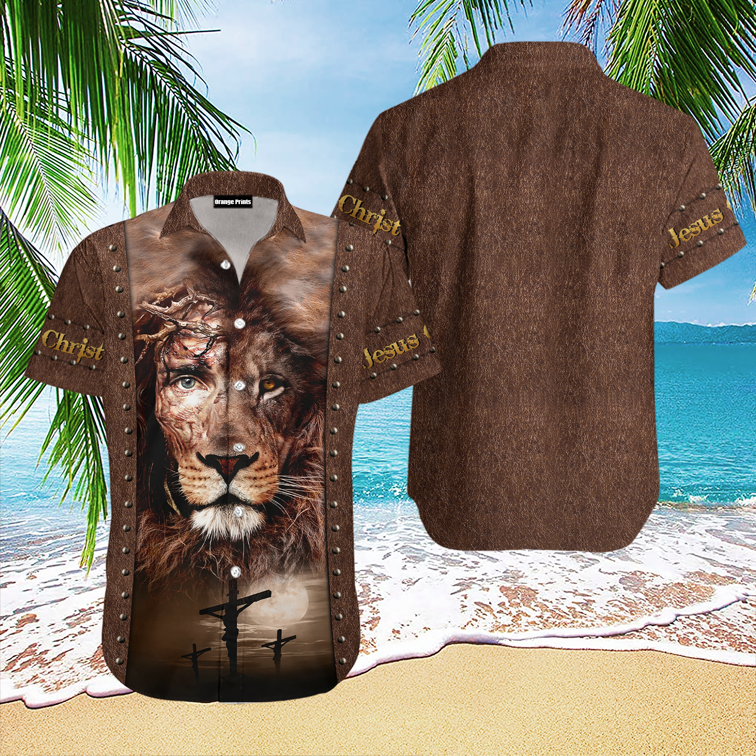 Lion Jesus Hawaiian Shirt