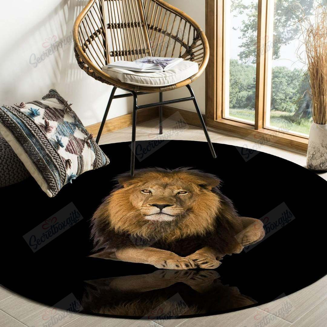 Lion Round Rug Carpet Bedroom Livingroom Home Decor