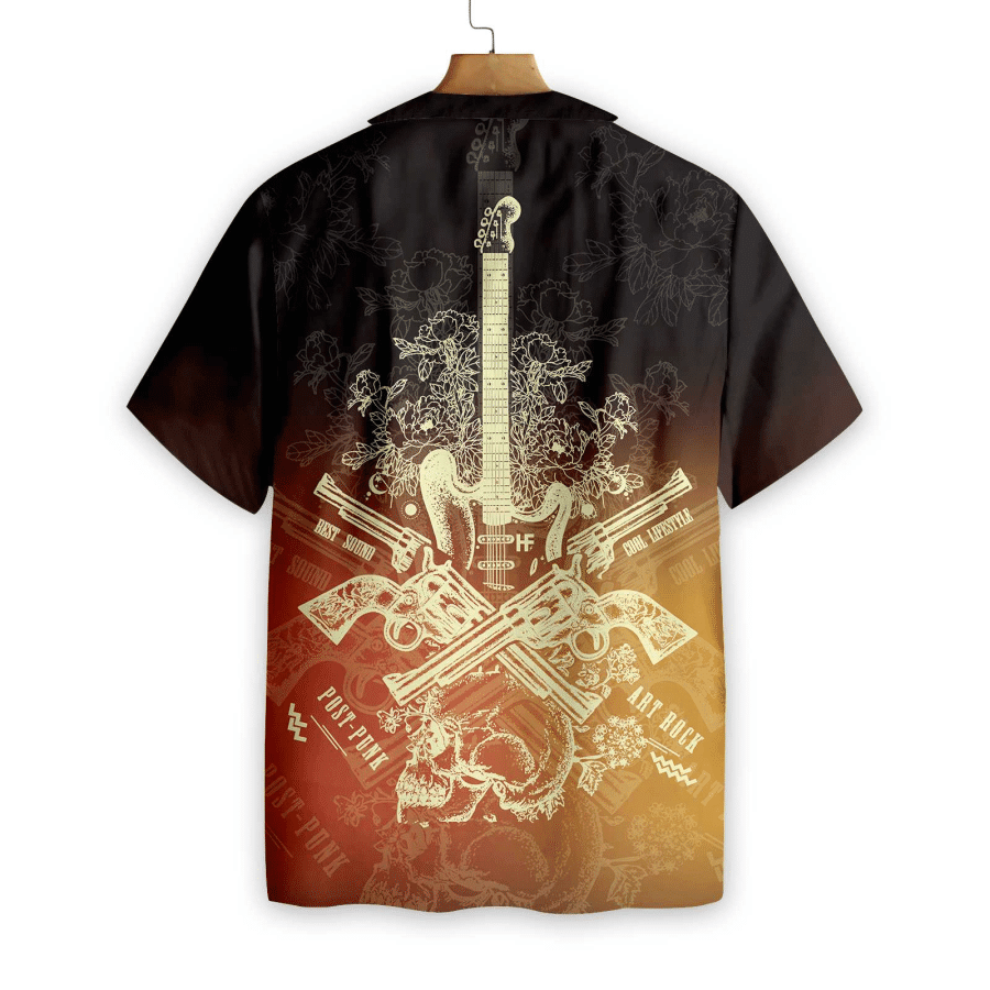 Live Rock And Roll Music Guitar Hawaiian Shirt