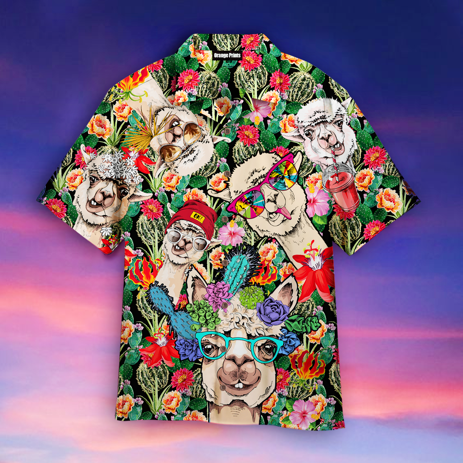 Llama Hawaiian Shirt