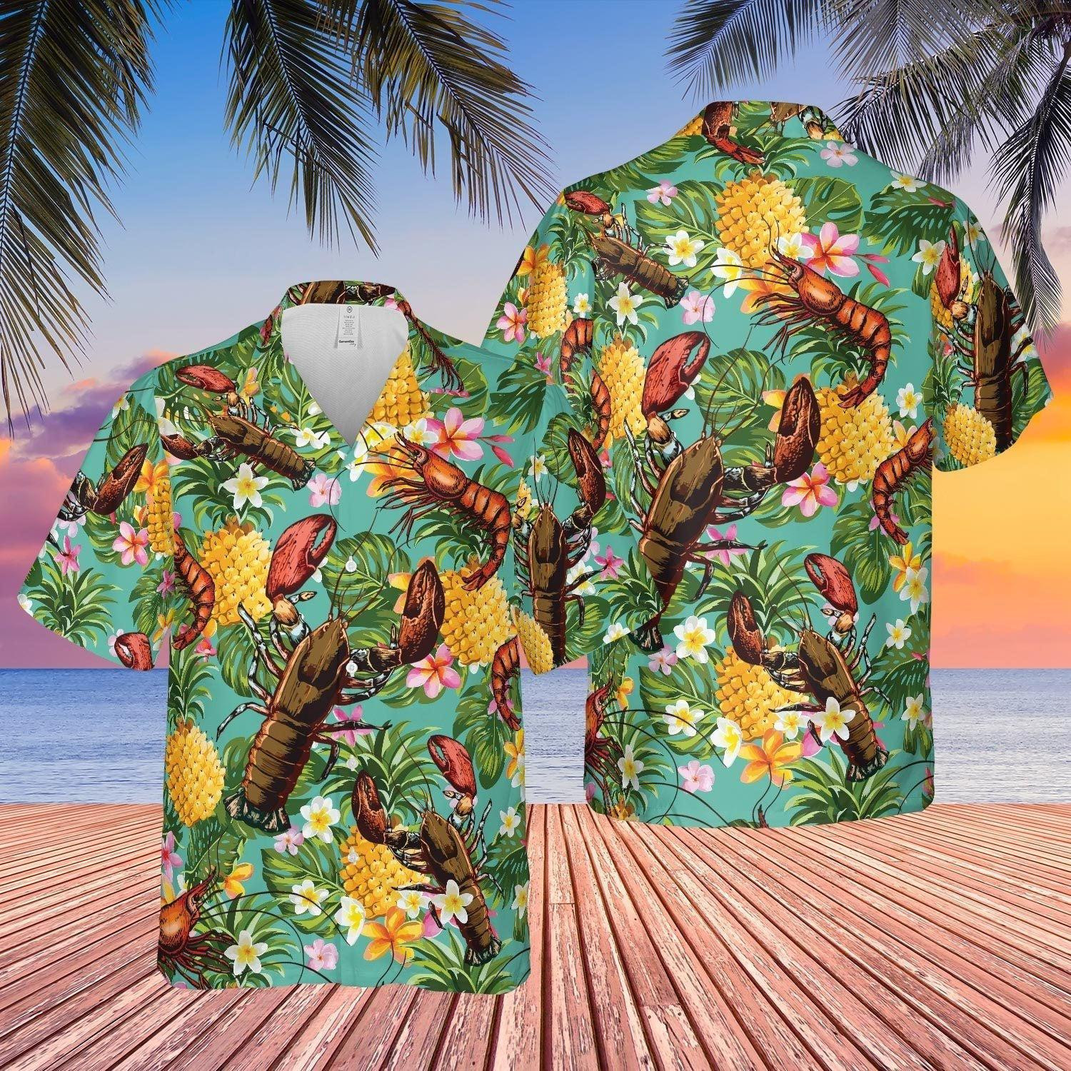Lobster Hawaiian Shirt