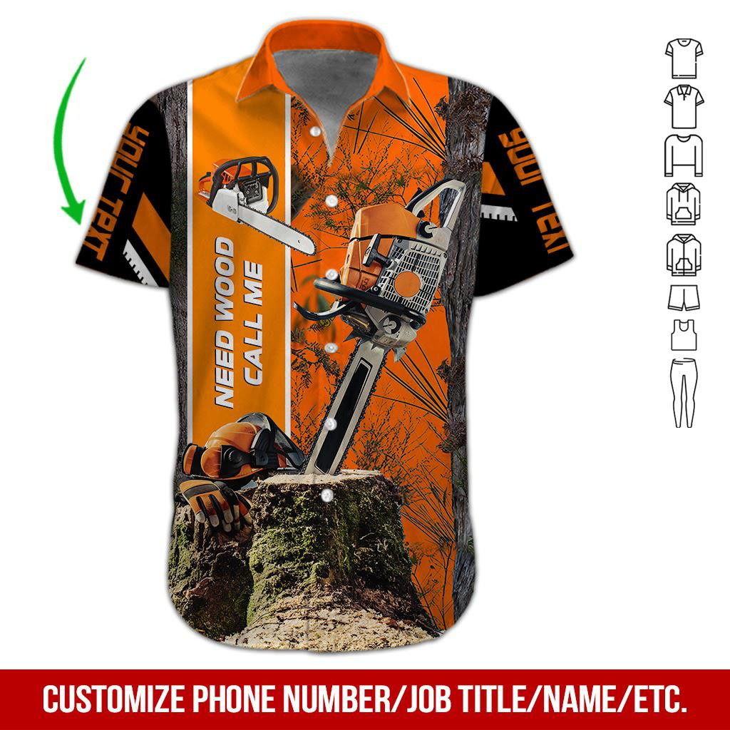 Logger Personalized Hawaiian Shirt