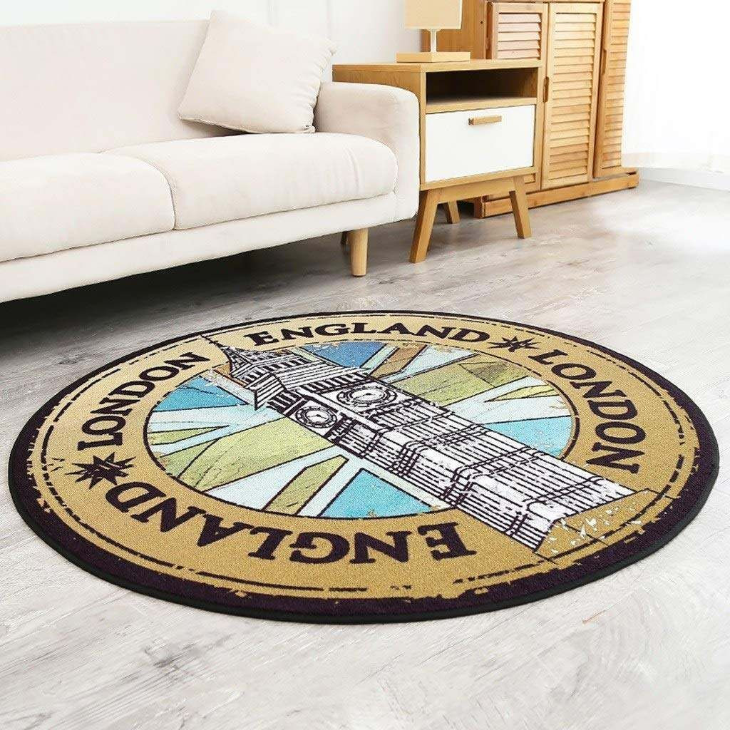 London Century Round Rug Carpet Bedroom Livingroom Home Decor