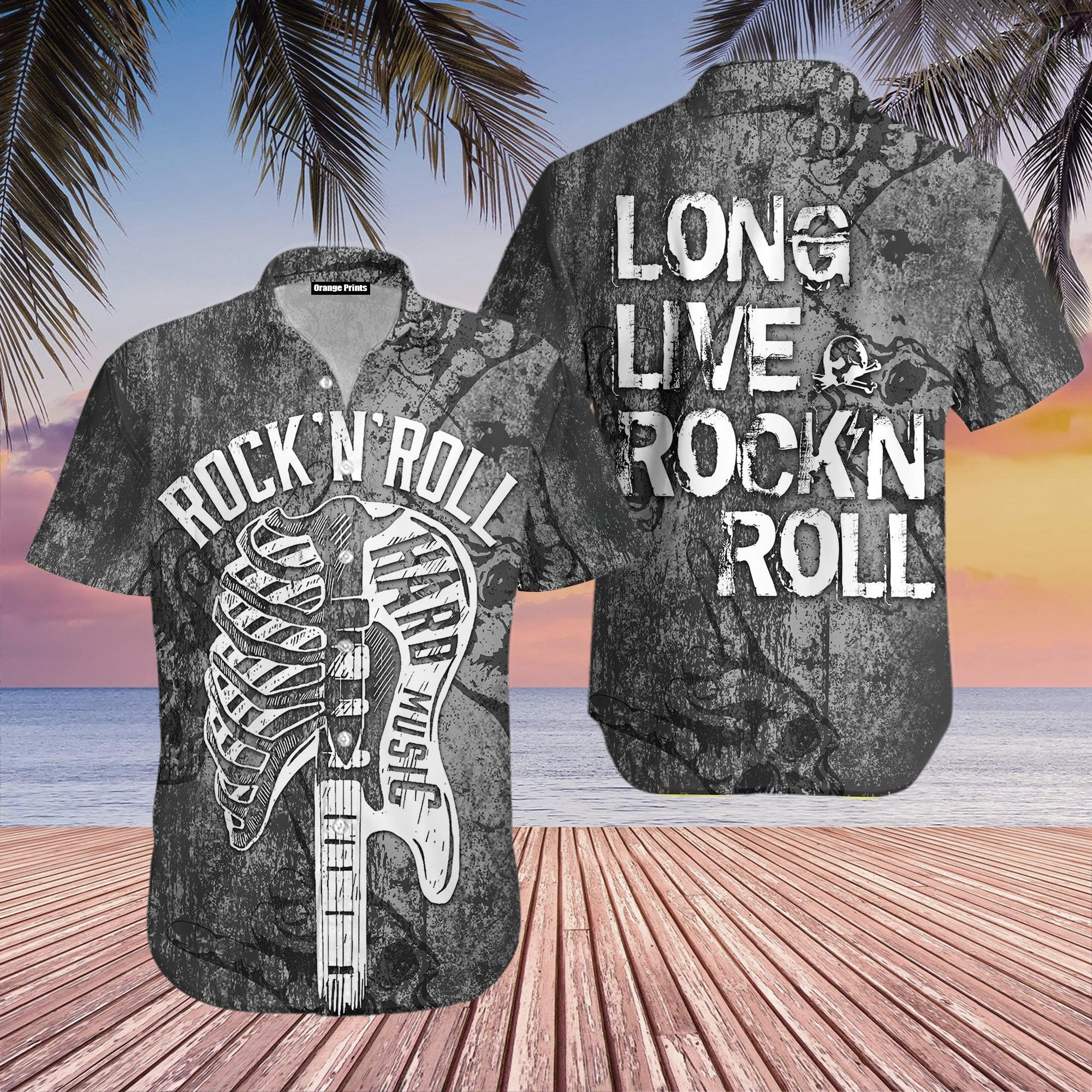 Long Live Rock'n Roll Guitar Hawaiian Shirt