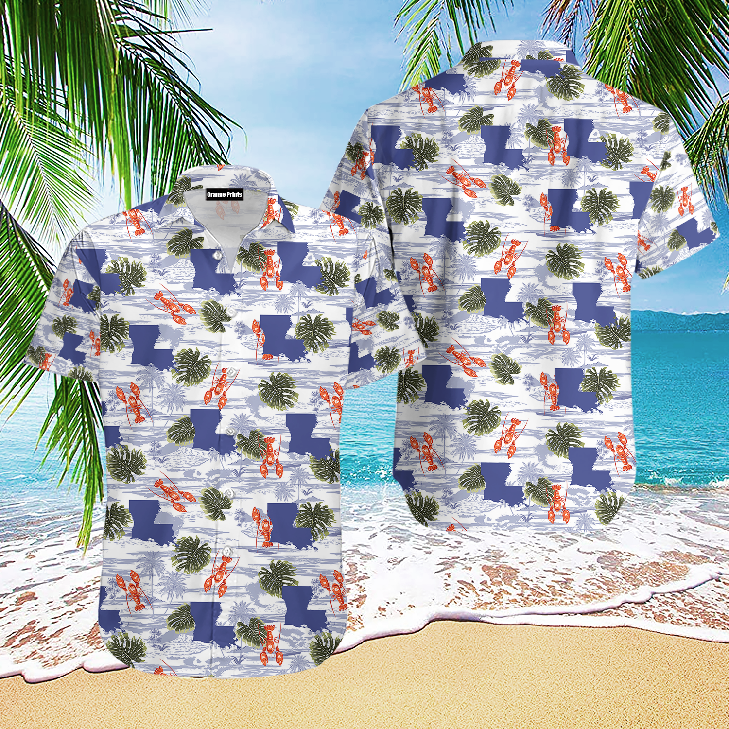 Louisiana Summer Tropical Hawaiian Shirt