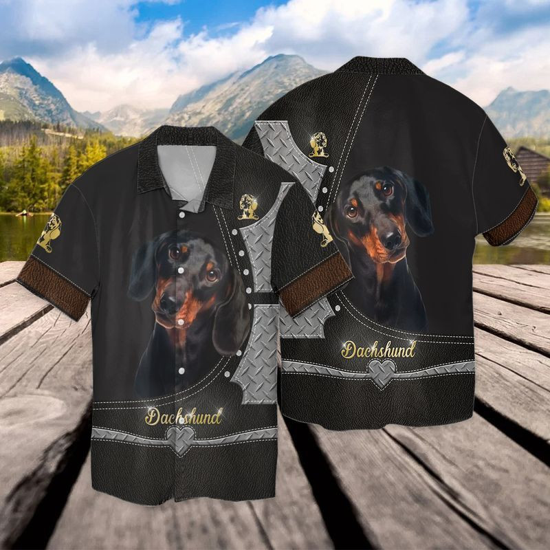 Love Dachshund Hawaiian Shirt