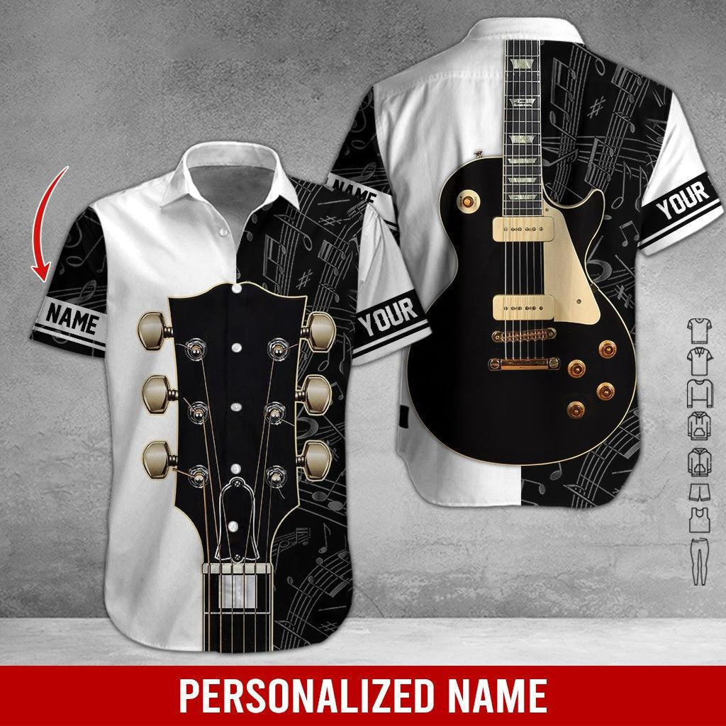 Love Electric Guitar Personalized Hawaiian Shirt