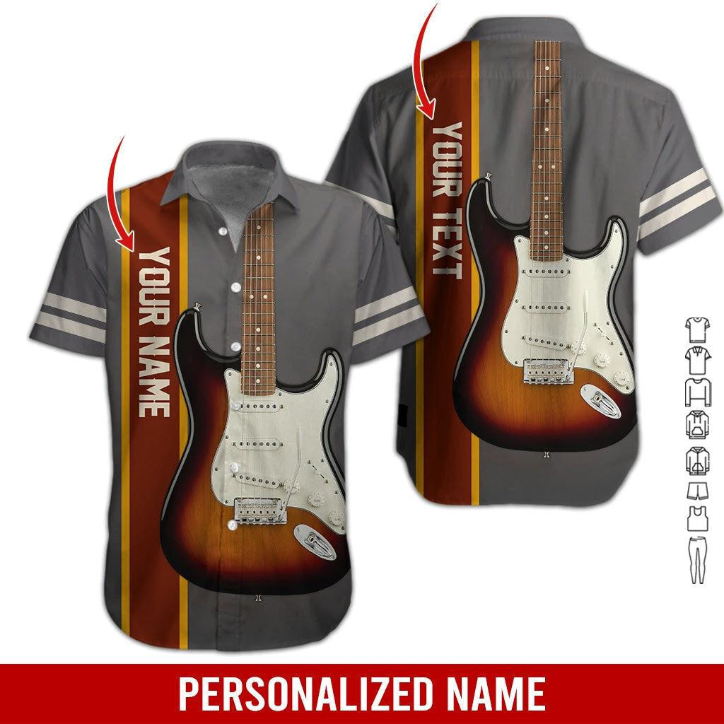 Love Electric Guitar Personalized Hawaiian Shirt