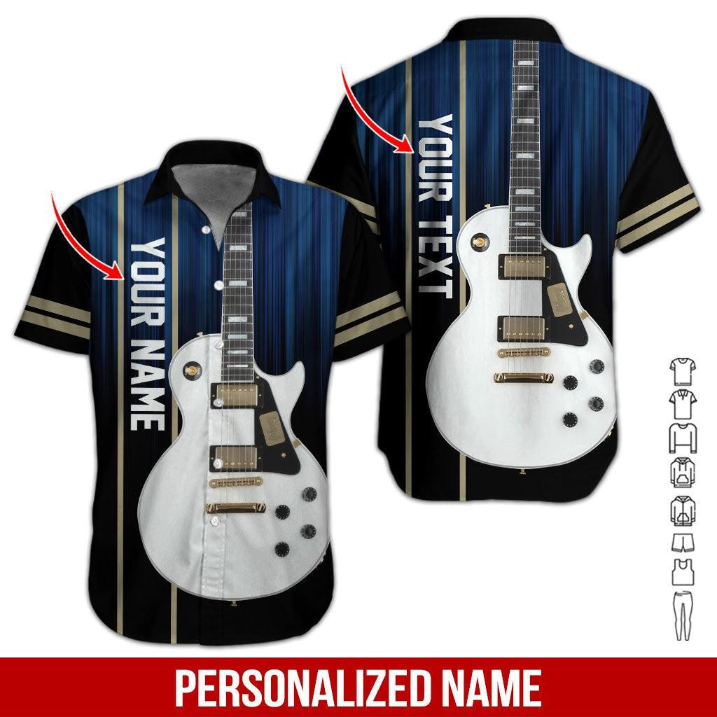 Love Electric Guitar Personalized Hawaiian Shirt
