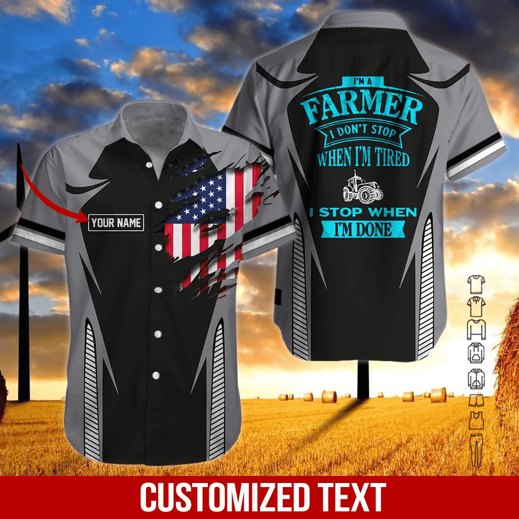 Love Farmer Personalized Hawaiian Shirt