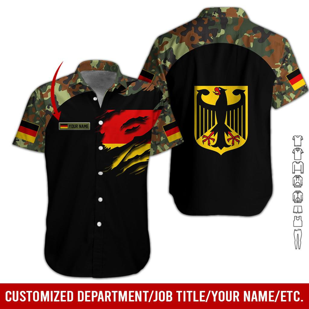 Love Germany Personalized Hawaiian Shirt