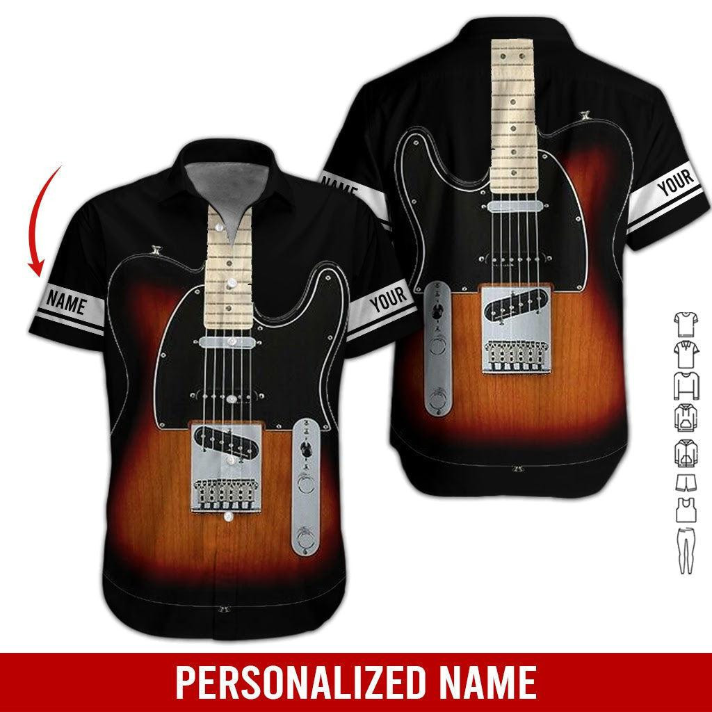 Love Guitar Personalized Hawaiian Shirt