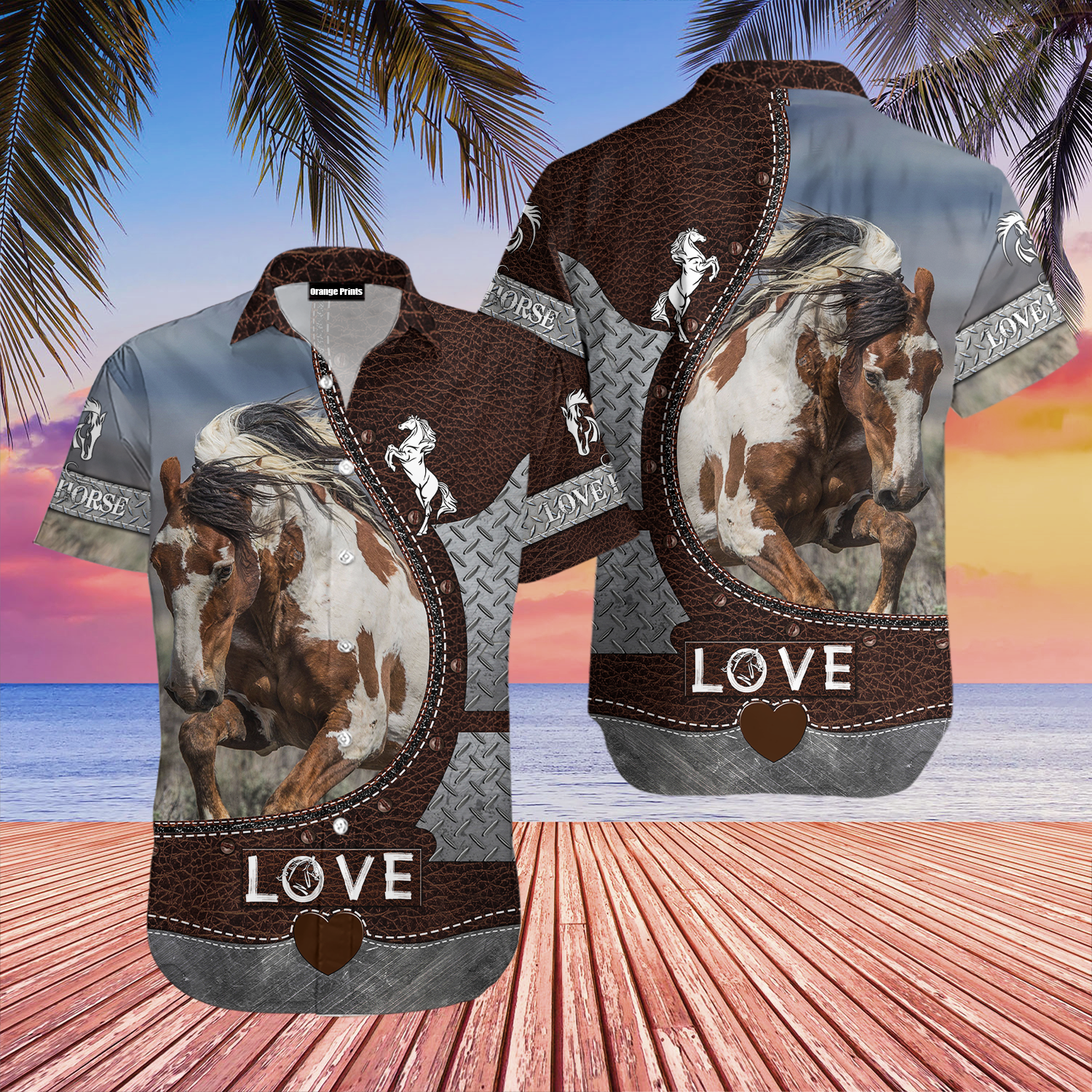 Love Horse Hawaiian Shirt