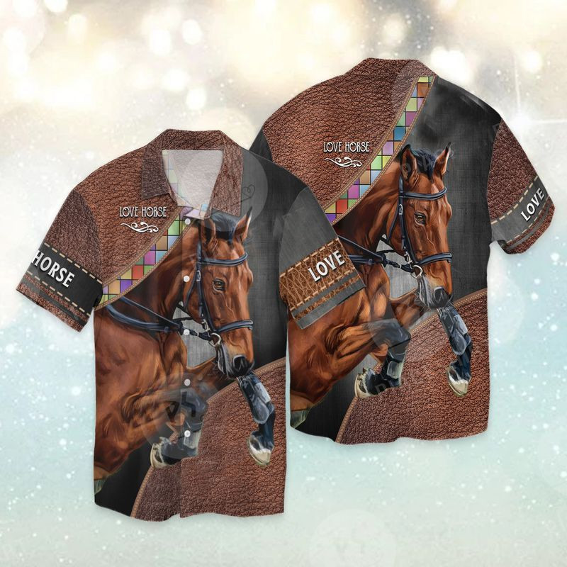 Love Horse Warrior Hawaiian Shirt