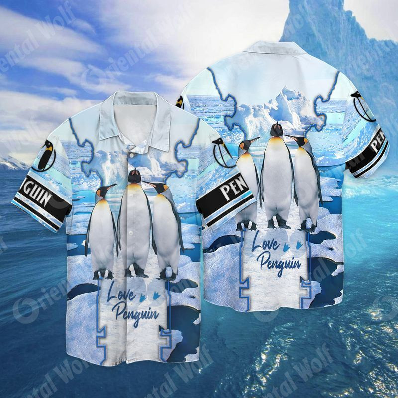 Love Penguin Hawaiian Shirt