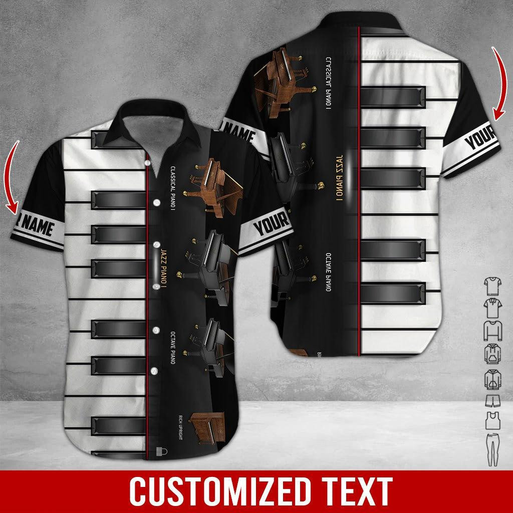 Love Piano Personalized Hawaiian Shirt