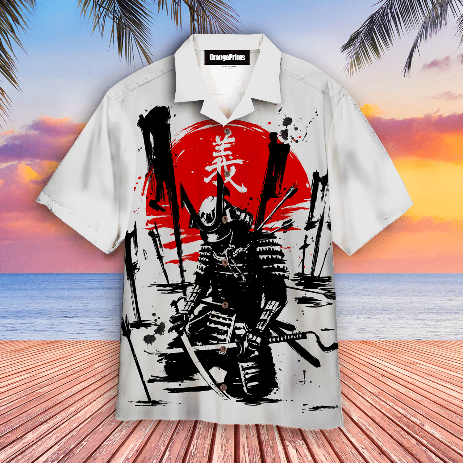 Love Samurai Hawaiian Shirt