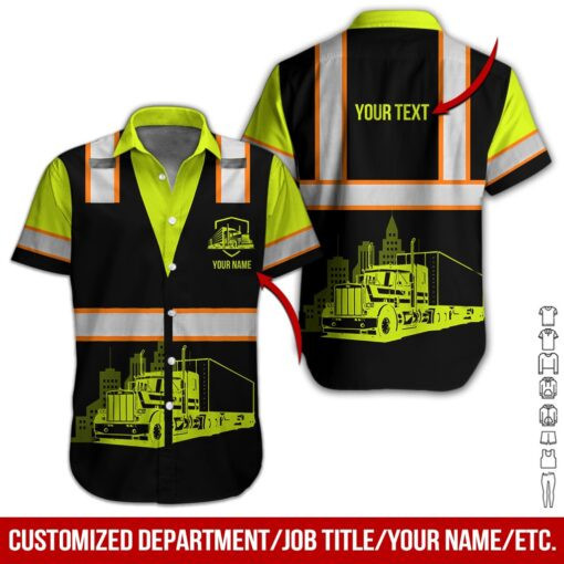 Love Truck Personalized Hawaiian Shirt